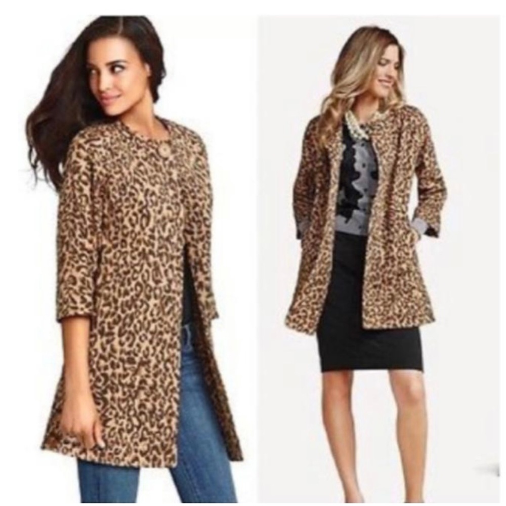 CAbi Leopard Print Estate Jacket